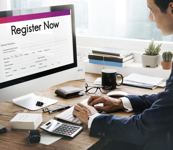 Register Now Application Information Concept Register Now Application Information Concept